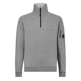 【送料無料】 シーピーカンパニー メンズ パーカー・スウェット アウター CP quarter Zip Lens Swt Sn42 Grey Mel M93