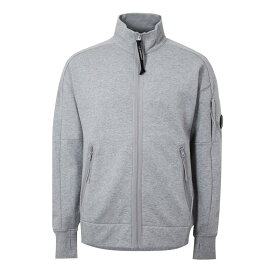 【送料無料】 シーピーカンパニー メンズ パーカー・スウェット アウター Full Zip Fleece Sweatshirt Grey Mel M93