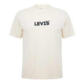 【送料無料】 リーバイス メンズ Tシャツ トップス Varsity Circle T-Shirt Bleach Sand HL