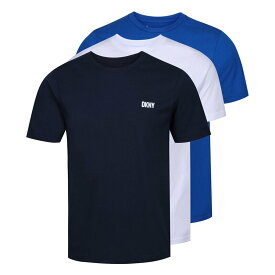 【送料無料】 ダナ キャラン ニューヨーク メンズ Tシャツ トップス 3 Pack Short Sleeve T-Shirt Mens Navy/Wht/Blu