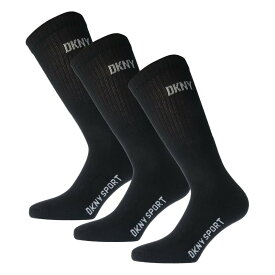 【送料無料】 ダナ キャラン ニューヨーク メンズ 靴下 アンダーウェア Radde 3 Pack Sport Socks Black