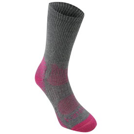 【送料無料】 カリマー レディース 靴下 アンダーウェア Merino Fibre Lightweight Walking Socks Ladies Grey/Fuchsia