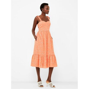 �t�����`�R�l�N�V���� ���f�B�[�X �g�b�v�X �����s�[�X French Connection FC Erin Gretta Drs Ld42 60-Coral Multi �R�[����