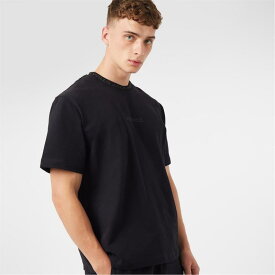 【送料無料】 ジャック ウィルス メンズ Tシャツ トップス Jacquard T-Shirt Black