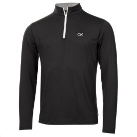 【送料無料】 カルバンクラインゴルフ メンズ パーカー・スウェット アウター Golf Albany Half Zip Pullover Mens Black