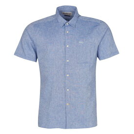 【送料無料】 バブアー メンズ シャツ トップス Nelson Short Sleeve Summer Shirt Blue