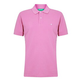 【送料無料】 ベネトン メンズ ポロシャツ トップス Colors Plo T Sn99 Pink