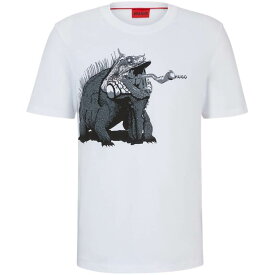 【送料無料】 フューゴ メンズ Tシャツ トップス Hugo Dibeach Tee Sn42 White 100