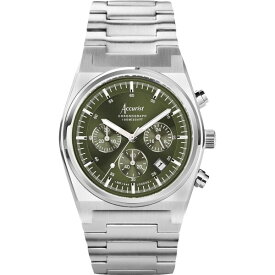 【送料無料】 アキュリスト メンズ 腕時計 アクセサリー Mens Stainless Steel Classic Analogue Quartz Watch Grn