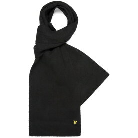 【送料無料】 ライルアンドスコット メンズ マフラー・ストール・スカーフ アクセサリー Lyle Chunky Scarf Sn99 Jet Black