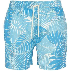 【送料無料】 バブアー メンズ ハーフパンツ・ショーツ 水着 Cornwall Palm-Leaf Swim Shorts Blue BL33