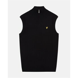 ライルアンドスコット メンズ アウター ニット・セーター ベスト ニット Lyle and Scott Lyle Knitted Vest Sn99 Jet Black ブラック