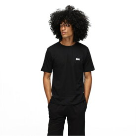 【送料無料】 ダナ キャラン ニューヨーク メンズ Tシャツ トップス DKNY Giants 1pc Tee Sn00 Black