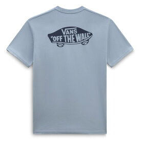【送料無料】 バンズ メンズ Tシャツ トップス Vans Backpatch T Sn00 Dusty Blue