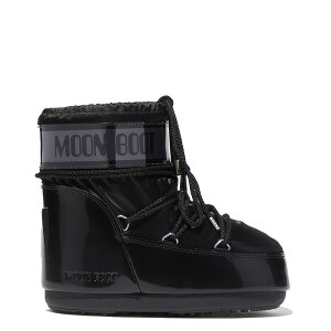 ���[���u�[�c ���f�B�[�X �V���[�Y �u�[�c�E���C���u�[�c MOON BOOT Icon Low Glance Black �u���b�N