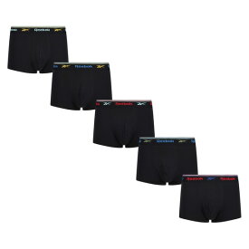 【送料無料】 リーボック メンズ ボクサーパンツ アンダーウェア 5 Pack Logo Boxer Shorts Mens Black