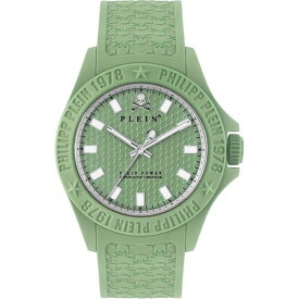 【送料無料】 フィリッププレイン メンズ 腕時計 アクセサリー Power Plastic/resin Fashion Analogue Quartz Watch Grn