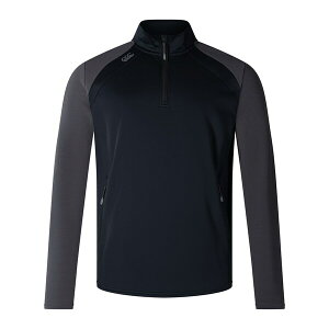 �J���^�x���[ �����Y �A�E�^�[ �W���P�b�g�E�u���]�� �n�[�t�W�b�v Canterbury Elt quarter Zip Top Sn09 Black �u���b�N