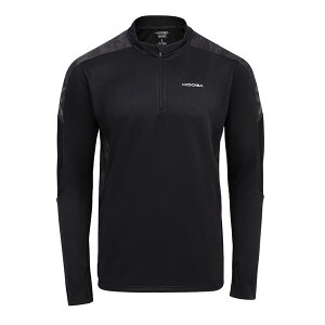 �N�[�K �����Y �g�b�v�X �V���c �n�[�t�W�b�v KooGa Vortec Quarter Zip Top Black/Camo �u���b�N