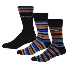 【送料無料】 ラングラー メンズ 靴下 アンダーウェア Socks 3pk Sn99 Navy/Stripes