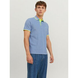 【送料無料】 ジャック&ジョーンズ メンズ ポロシャツ トップス Paulos Tipped Pique Short Sleeve Polo Shirt Bright Cobalt
