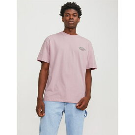 【送料無料】 ジャック&ジョーンズ メンズ Tシャツ トップス Toast Short Sleeve T-Shirt Pink Nectar