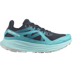 【送料無料】 サロモン レディース スニーカー ランニングシューズ シューズ Ultra Flow Ladies Running Shoes Carbon/Blue