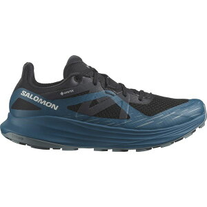 �T������ �����Y �V���[�Y �X�j�[�J�[ Salomon Ultra Flow GoreTex Men's Running Shoes Black/Blue �u���b�N