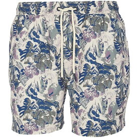 【送料無料】 バブアー メンズ ハーフパンツ・ショーツ 水着 Hindle Palm-Leaf Swim Shorts Olive OL51