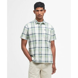 【送料無料】 バブアー メンズ シャツ トップス Rosewell Regular Short Sleeve Shirt Green GN51