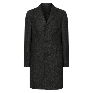 �J���o���N���C�� �����Y �A�E�^�[ �R�[�g �E�[�� Calvin Klein Wool Blend Speckle Overcoat Dark Grey �O���[