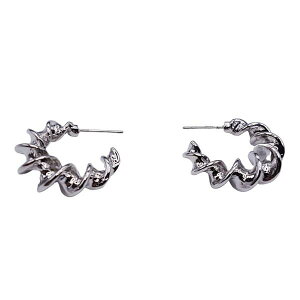 ���C�\�� �i�C�g �C�F�[�K�[ ���f�B�[�X �A�N�Z�T���[ �s�A�X�E�C�������O Mason Knight Yager Double Thick Twist Hoop Earring 15cm White �z���C�g