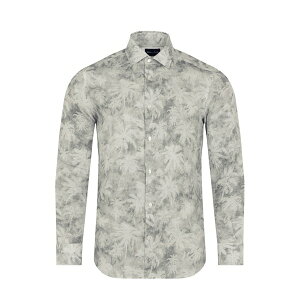 �G�f���p�[�N �����Y �g�b�v�X �V���c �v�����g Eden Park Blue shirt with palm trees print BLC8 �u���[
