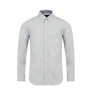 �G�f���p�[�N �����Y �g�b�v�X �V���c �t�����[�� �t�����[ Eden Park Pink shirt with floral elbow patches BLC6 �s���N