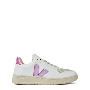 ���F�W�� ���f�B�[�X �V���[�Y �X�j�[�J�[ Veja V-10 Ld41 White/Violet �z���C�g