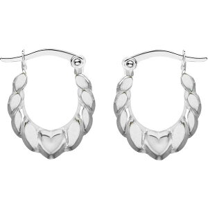 �r�[ ���[ ���f�B�[�X �A�N�Z�T���[ �s�A�X�E�C�������O �~�j Be You Sterling Silver Mini Heart Hoops Silver �V���o�[