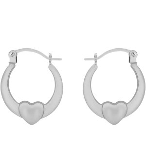 �r�[ ���[ ���f�B�[�X �A�N�Z�T���[ �s�A�X�E�C�������O �~�j Be You Sterling Silver Mini Heart Hoops Silver �V���o�[