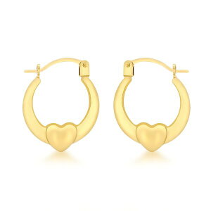 �r�[ ���[ ���f�B�[�X �A�N�Z�T���[ �s�A�X�E�C�������O �~�j Be You 9ct Gold Mini Heart Earrings Gold �S�[���h