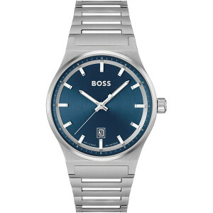 �{�X �����Y �A�N�Z�T���[ �r���v T�V���c Gents BOSS Candor Stainless Steel Bracelet Watch Blue/Silver �u���[
