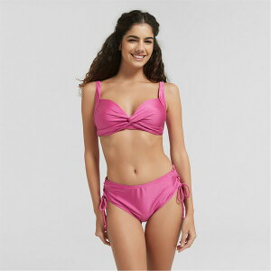 �r�[ ���[ ���f�B�[�X ���� �g�b�v�̂� Be You Shimmer Plunge Bikni Top Raspberry