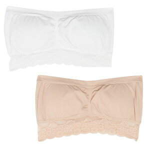 �r�[ ���[ ���f�B�[�X �A���_�[�E�F�A �u���W���[ ���[�X Be You Lace Bandeau Bra 00 White/Nude �z���C�g