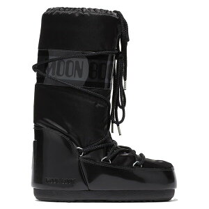 ���[���u�[�c ���f�B�[�X �V���[�Y �u�[�c�E���C���u�[�c MOON BOOT Icon High Glance Black �u���b�N
