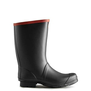 �n���^�[ �����Y �V���[�Y �u�[�c�E���C���u�[�c Hunter Argyll Short Knee Wellington Black �u���b�N