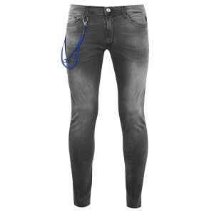 ���v���C �����Y �{�g���X �f�j���p���c �X�����t�B�b�g �W�[���Y Replay Titanium Stretch Slim Fit Jeans Medium Grey 096 �O���[