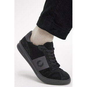 tbhy[ Y V[Y Xj[J[ XG[h Fred Perry Fred B4 Suede Sn44 U73 Black/Grey ubN
