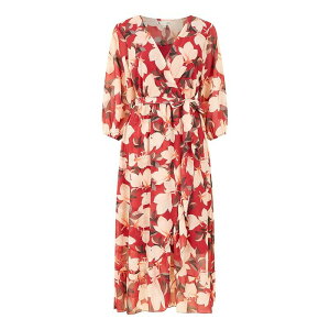 ���~�L�� ���f�B�[�X �g�b�v�X �����s�[�X �~�f�B�����s�[�X �~�f�B Yumi Red Blossom Wrap Midi Dress Red ���b�h