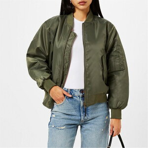 Aj[r fB[X AE^[ WPbgEu] WPbg ANINE BING Leon Bomber Jacket Army Green O[