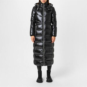 [XibN fB[X AE^[ R[g _E VF Black 292 MOOSE KNUCKLES Belle Cote Shiny Shell Down Coat