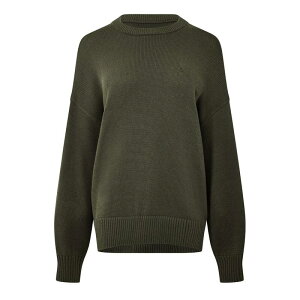 �W���b�N �E�B���X ���f�B�[�X �A�E�^�[ �j�b�g�E�Z�[�^�[ Jack Wills Oversized Jumper Ld44 Dark Khaki �J�[�L