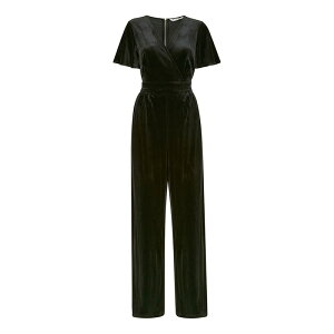 ���~�L�� ���f�B�[�X �g�b�v�X �����s�[�X �W�����v�X�[�c Yumi Black Jumpsuit With Angel Sleeves Black �u���b�N